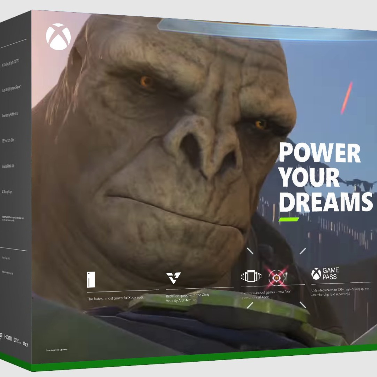 The back of the Xbox Series X retail box prominently features Master Chief,  so fans replaced him with Craig